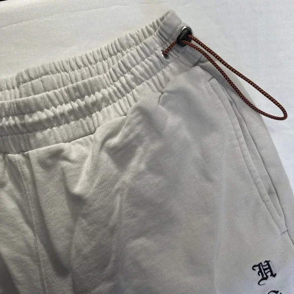 Heron Preston HSHNYC Organic Cotton Shorts Large Drawstring Beige Performance - Picture 4 of 16